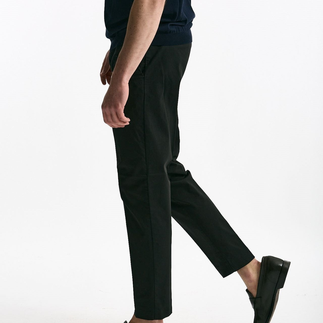 Pantalone EDGE-REBEL in cotone stretch nero men Pt torino - 8