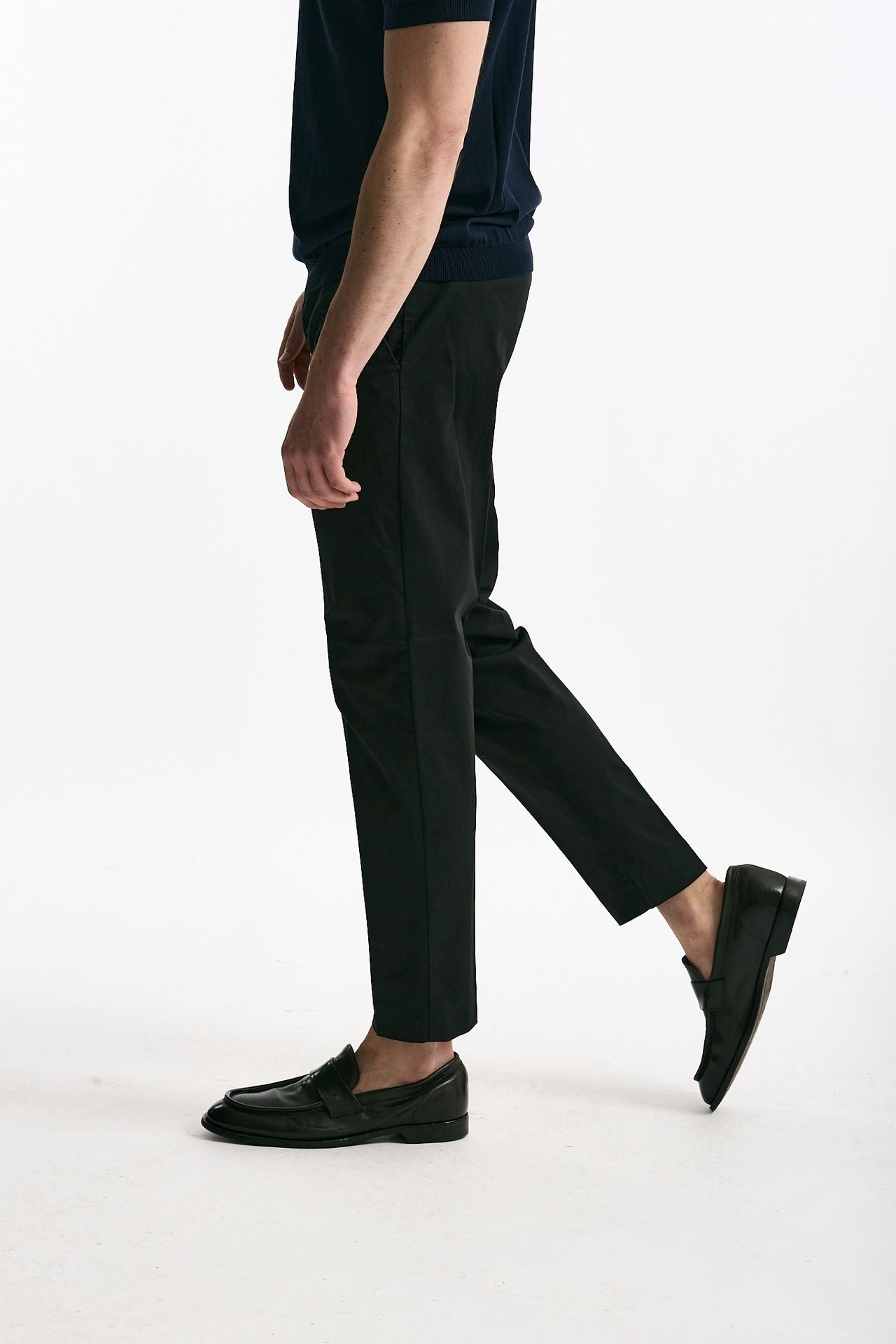 Pantalone EDGE-REBEL in cotone stretch nero men Pt torino - 4