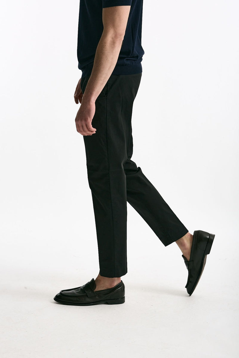 Pantalone EDGE-REBEL in cotone stretch nero men Pt torino - 4