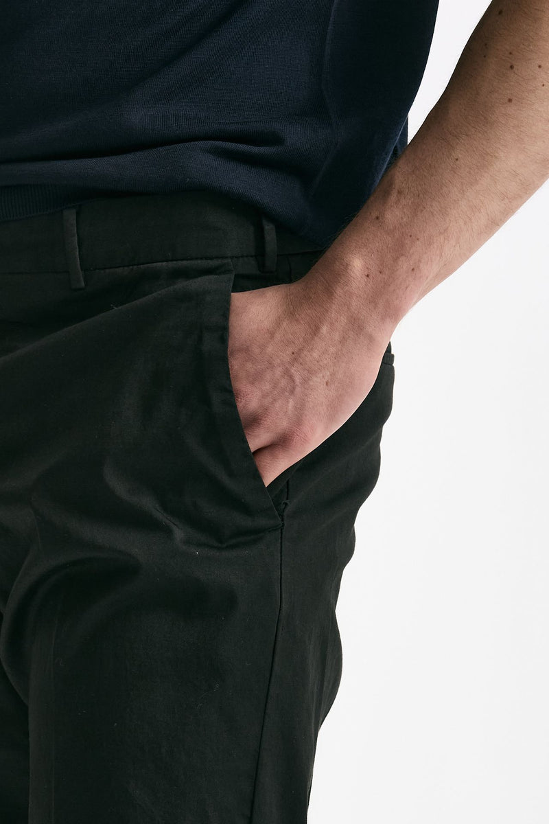 Pantalone EDGE-REBEL in cotone stretch nero men Pt torino - 6
