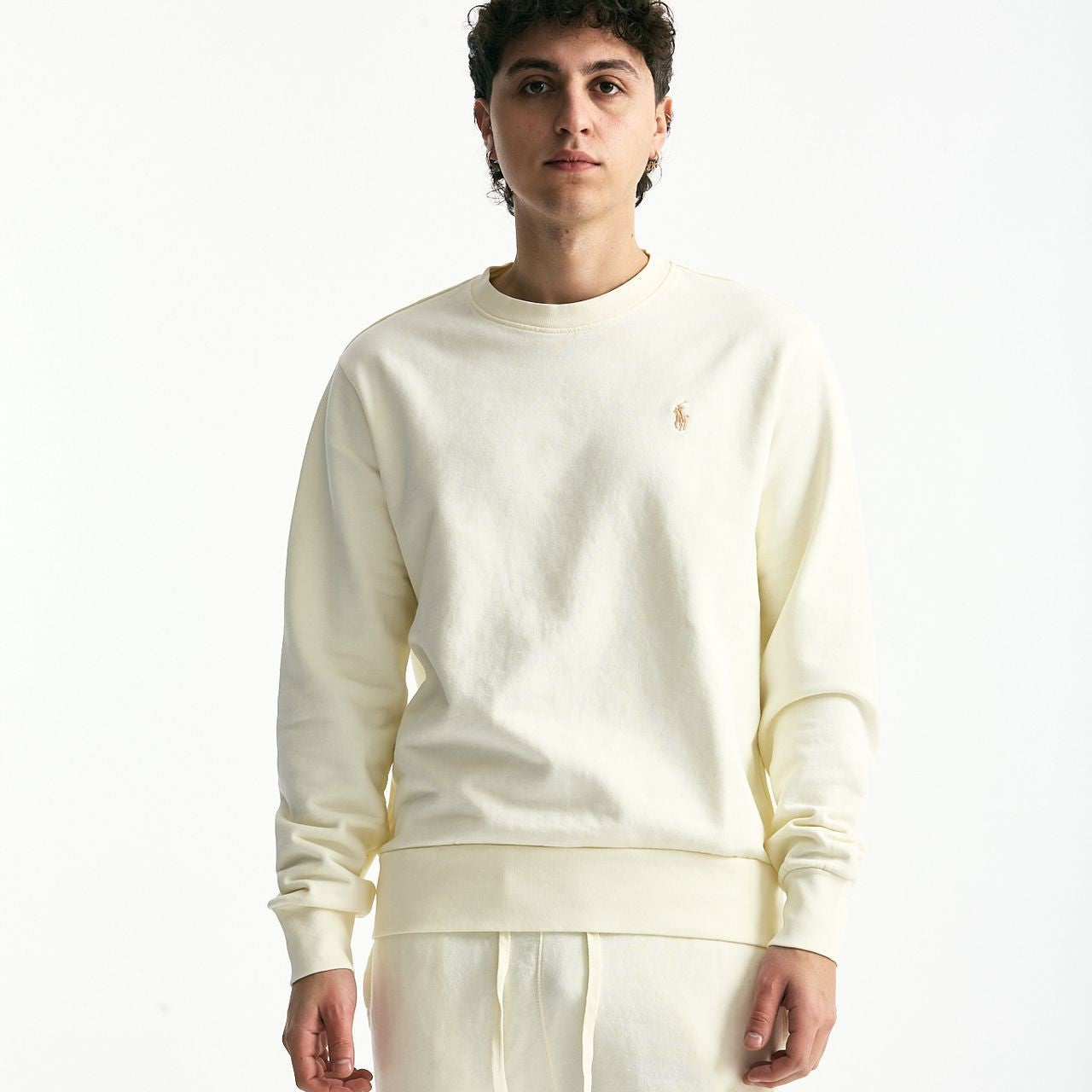 Felpa in cotone lavato panna men Polo ralph lauren - 6