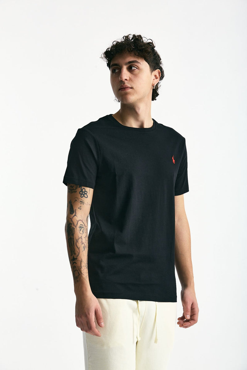 T-shirt Custom Slim-Fit in cotone nero men Polo ralph lauren - 3