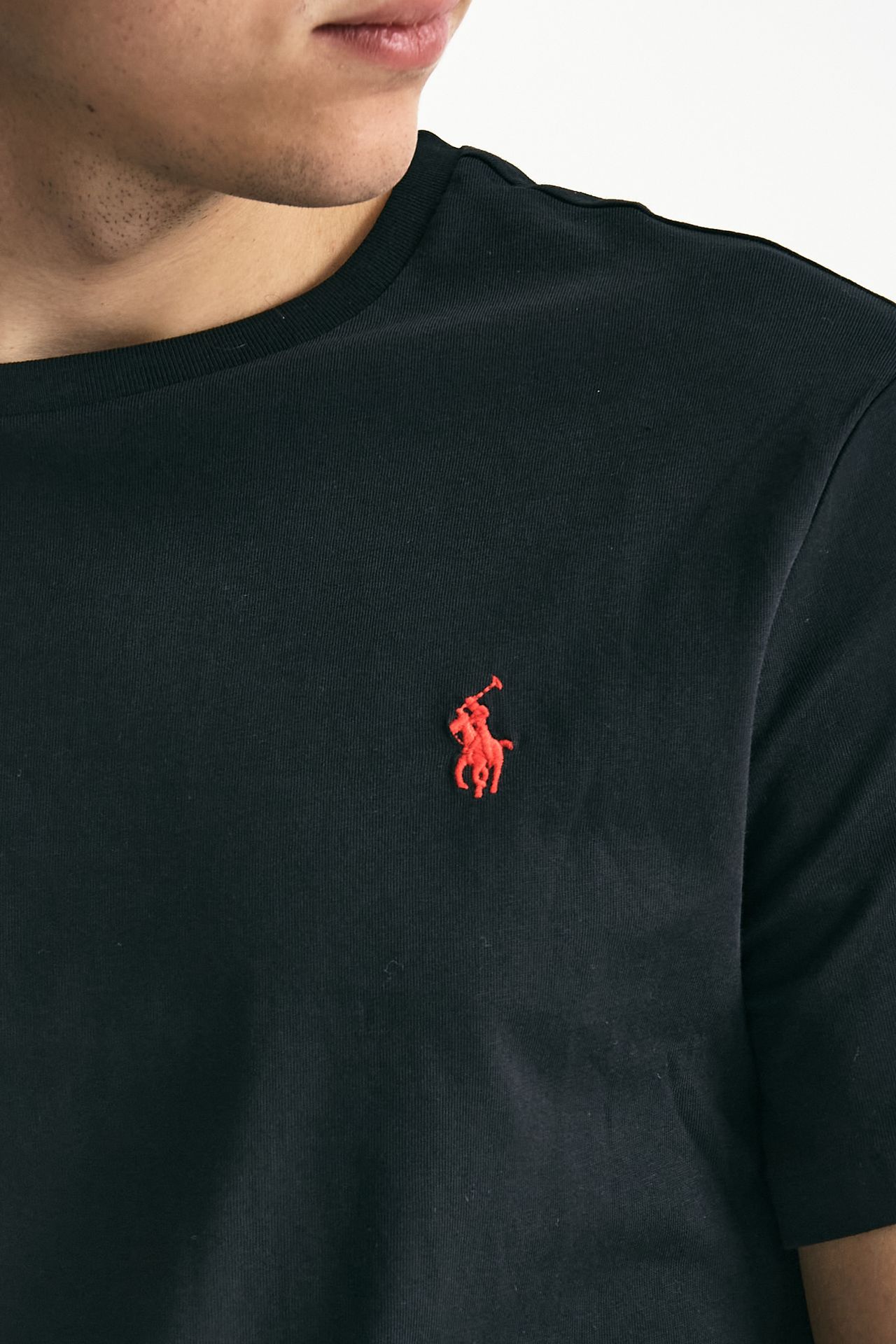 T-shirt Custom Slim-Fit in cotone nero men Polo ralph lauren - 5