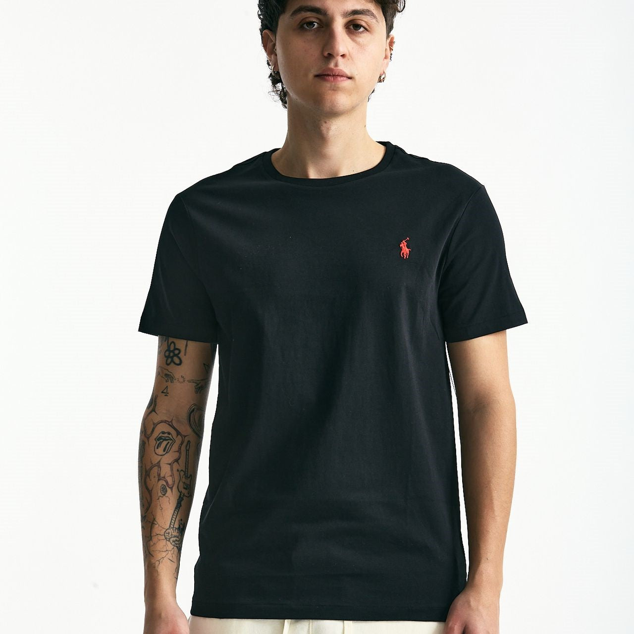 T-shirt Custom Slim-Fit in cotone nero men Polo ralph lauren - 6