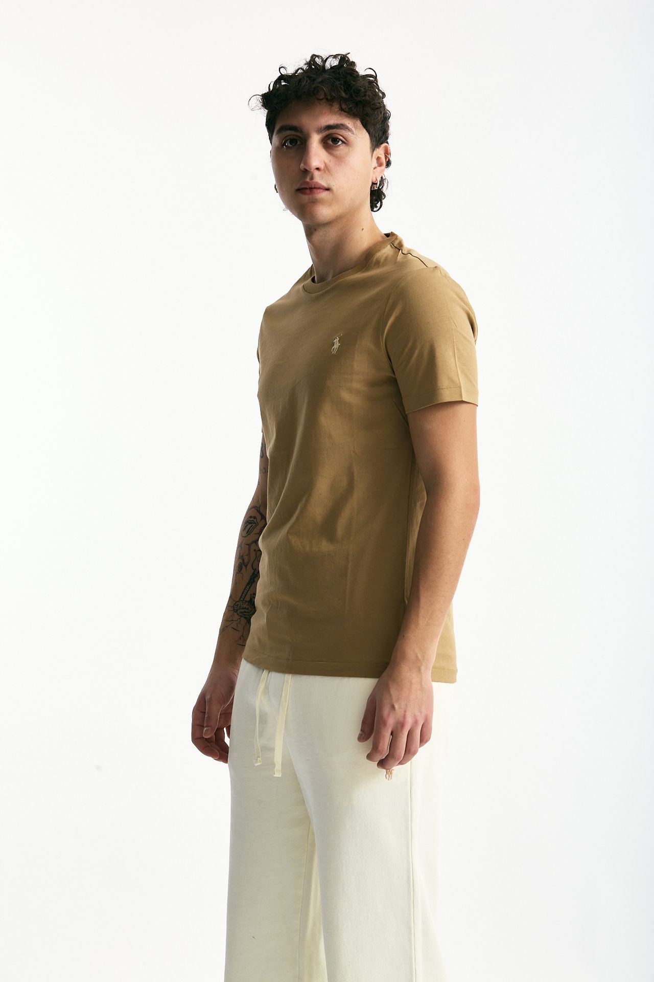 T-shirt Custom Slim-Fit in cotone beige men Polo ralph lauren - 4