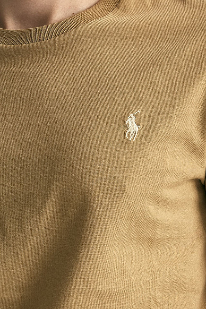 T-shirt Custom Slim-Fit in cotone beige men Polo ralph lauren - 5
