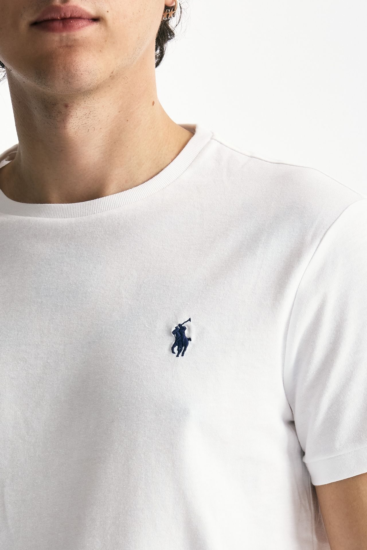 T-shirt Custom Slim-Fit in cotone bianco men Polo ralph lauren - 5