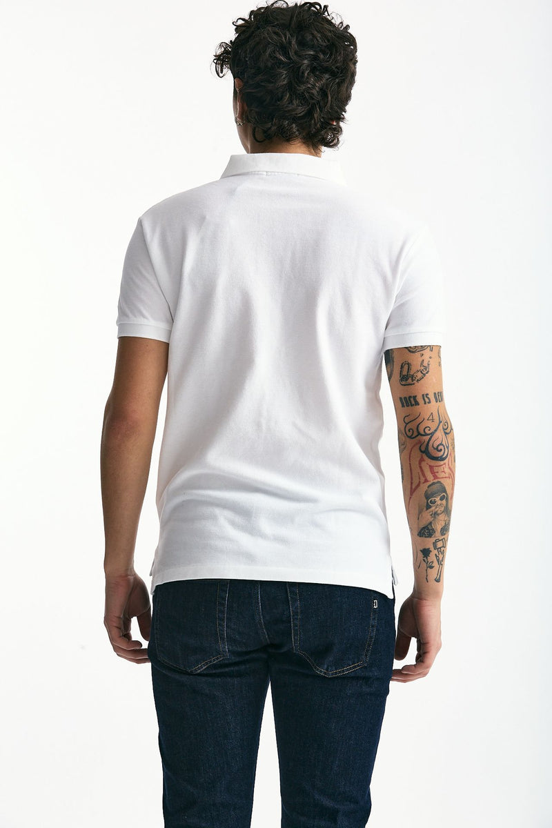 Polo Slim-Fit in cotone piquet bianco men Polo ralph lauren - 4