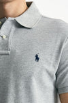 Polo Slim-Fit in cotone piquet grigio men Polo ralph lauren - 5