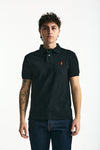Polo Slim-Fit in cotone piquet nero men Polo ralph lauren - 3