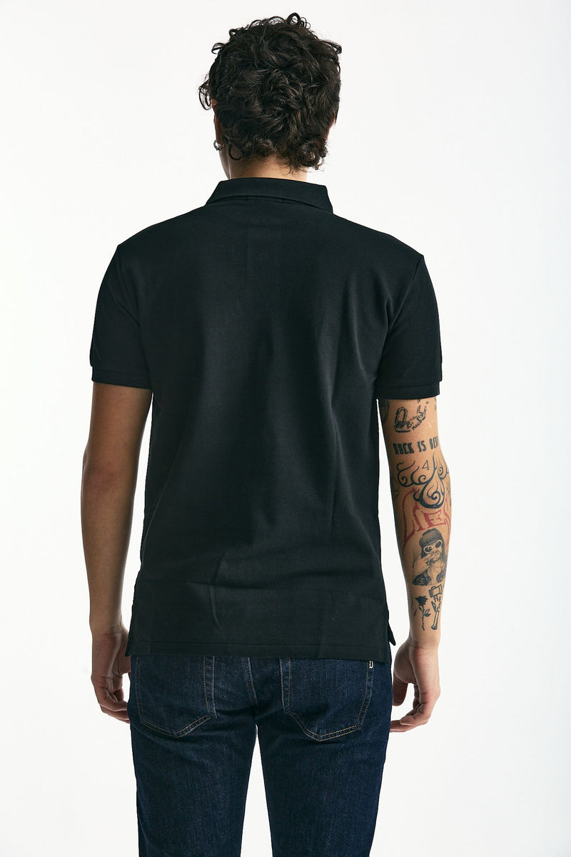 Polo Slim-Fit in cotone piquet nero men Polo ralph lauren - 4