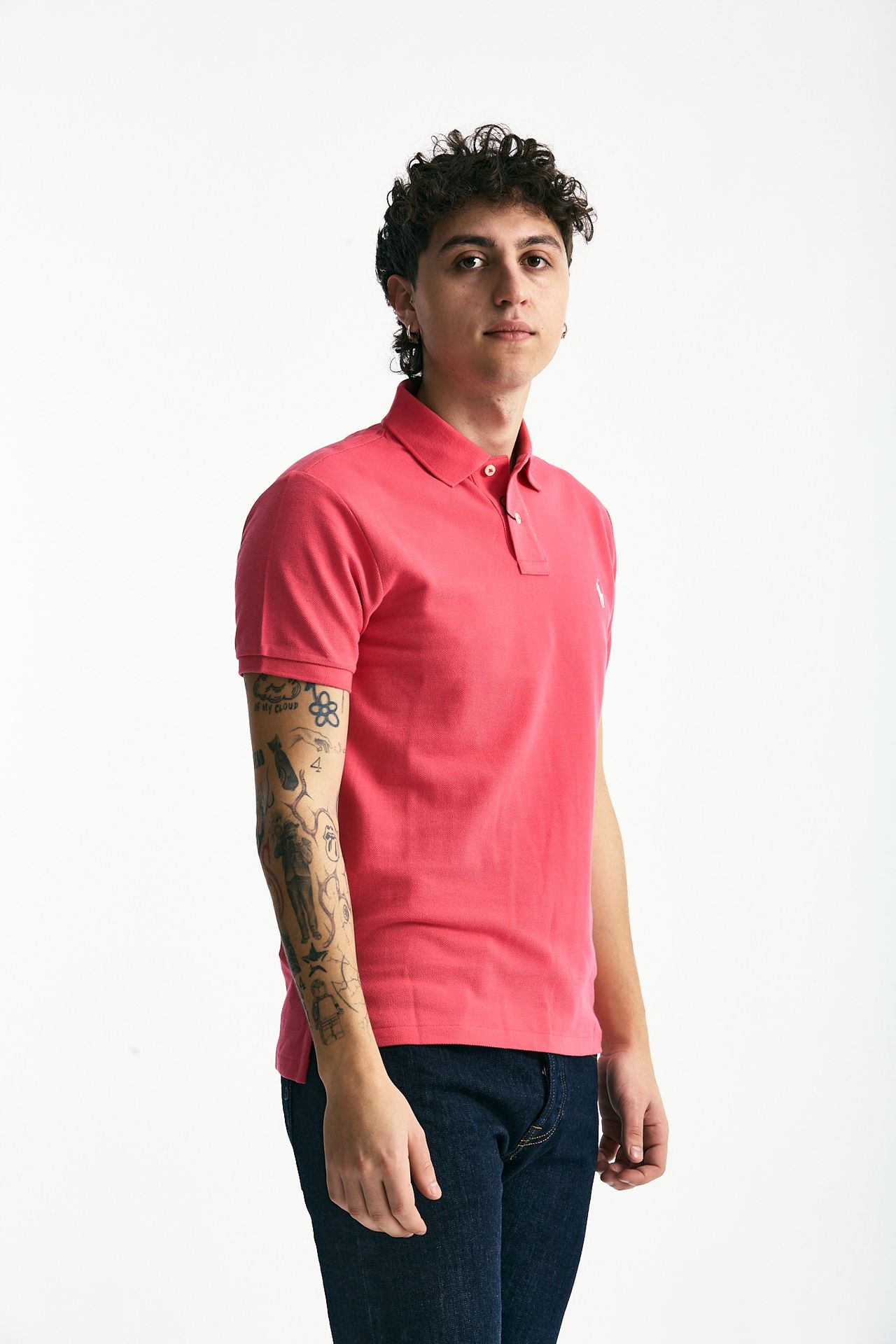 Polo Slim-Fit in cotone piquet fucsia men Polo ralph lauren - 2