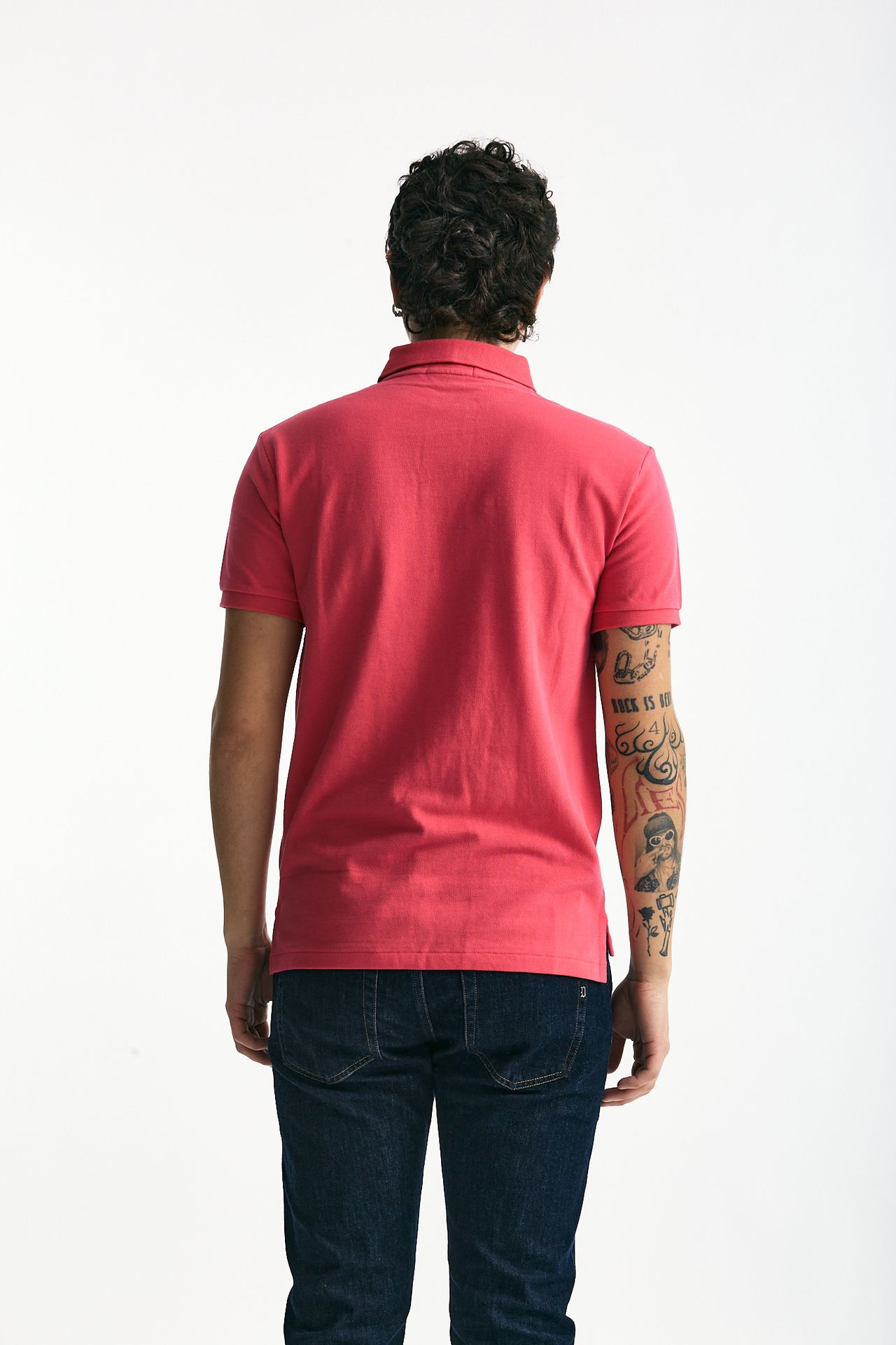 Polo Slim-Fit in cotone piquet fucsia men Polo ralph lauren - 3