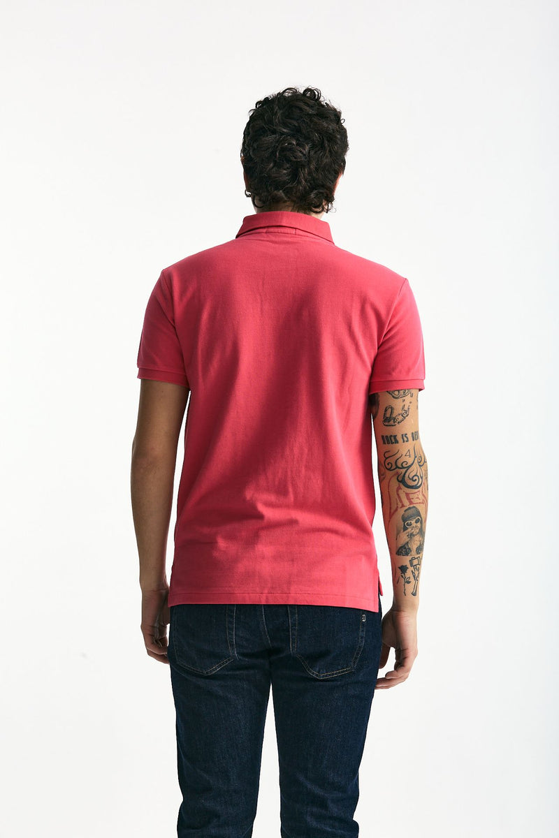 Polo Slim-Fit in cotone piquet fucsia men Polo ralph lauren - 3
