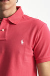 Polo Slim-Fit in cotone piquet fucsia men Polo ralph lauren - 5