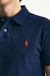 Polo Slim-Fit in cotone piquet blu men Polo ralph lauren - 5