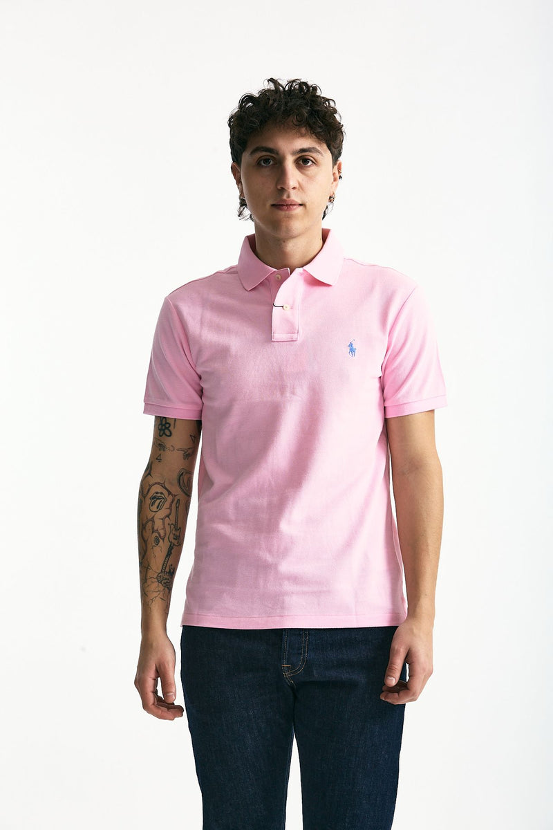 Polo Slim-Fit in cotone piquet rosa men Polo ralph lauren - 2