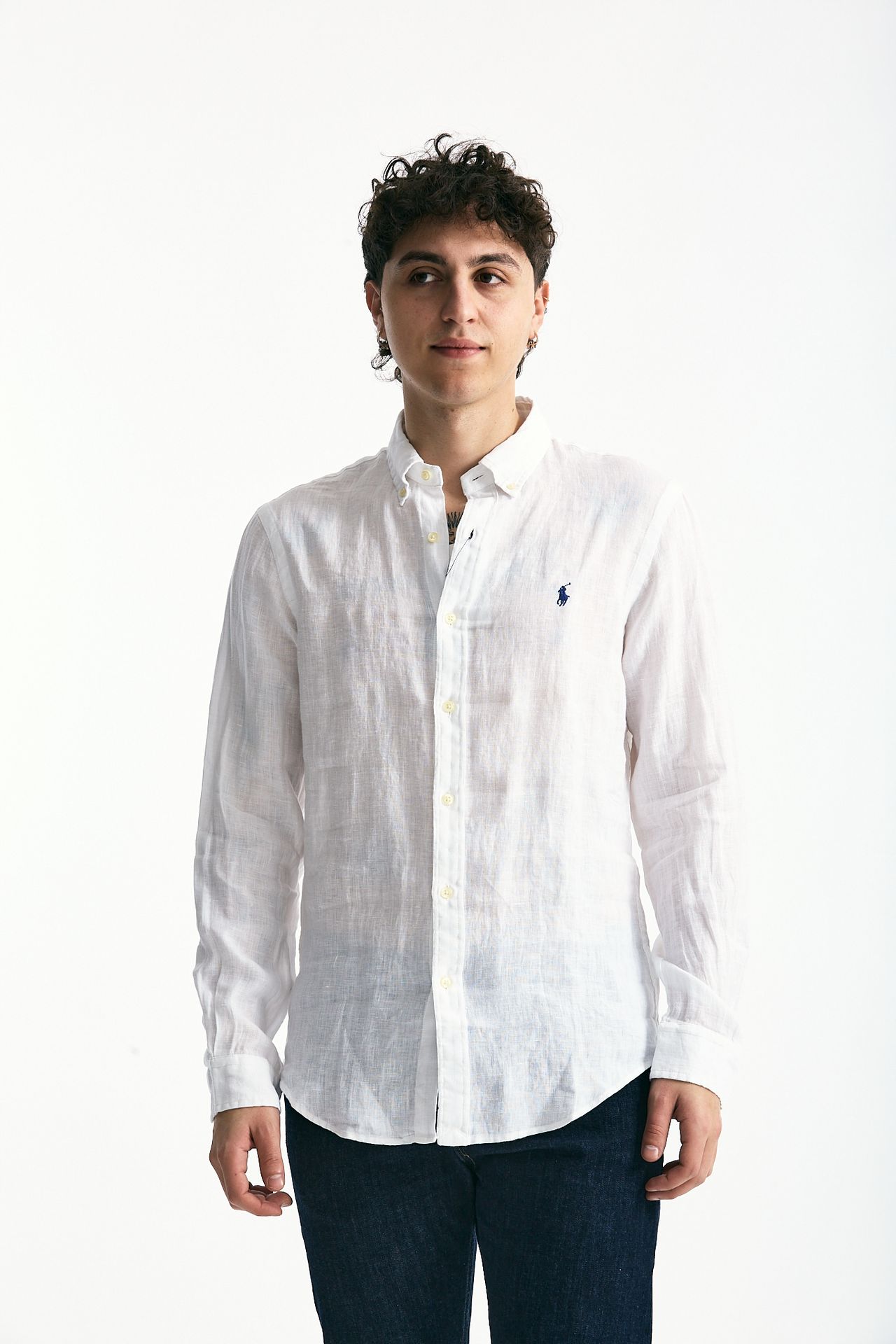 Camicia in lino bianco men Polo ralph lauren - 2