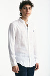 Camicia in lino bianco men Polo ralph lauren - 1