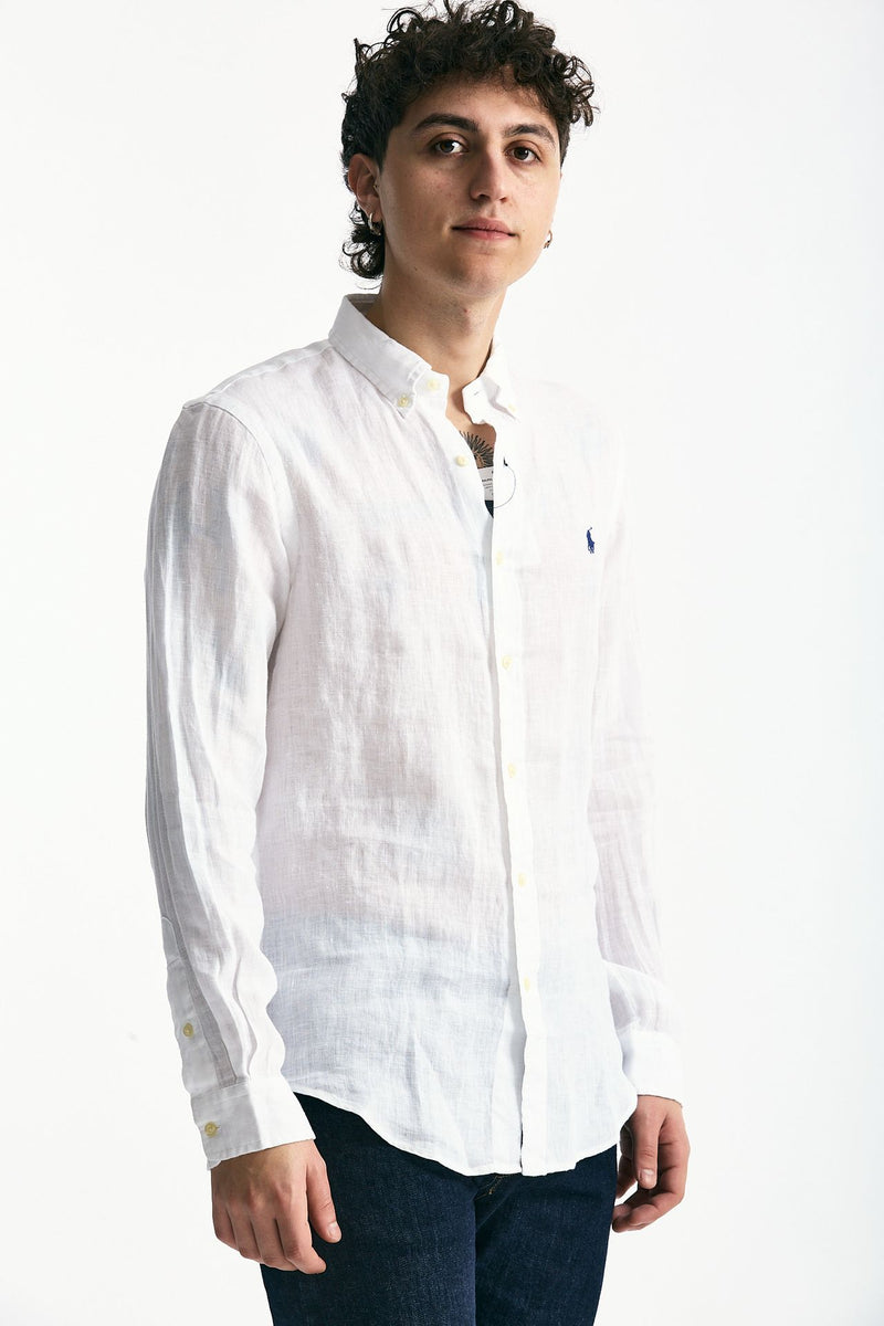 Camicia in lino bianco men Polo ralph lauren - 1