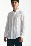 Camicia in lino bianco men Polo ralph lauren - 4