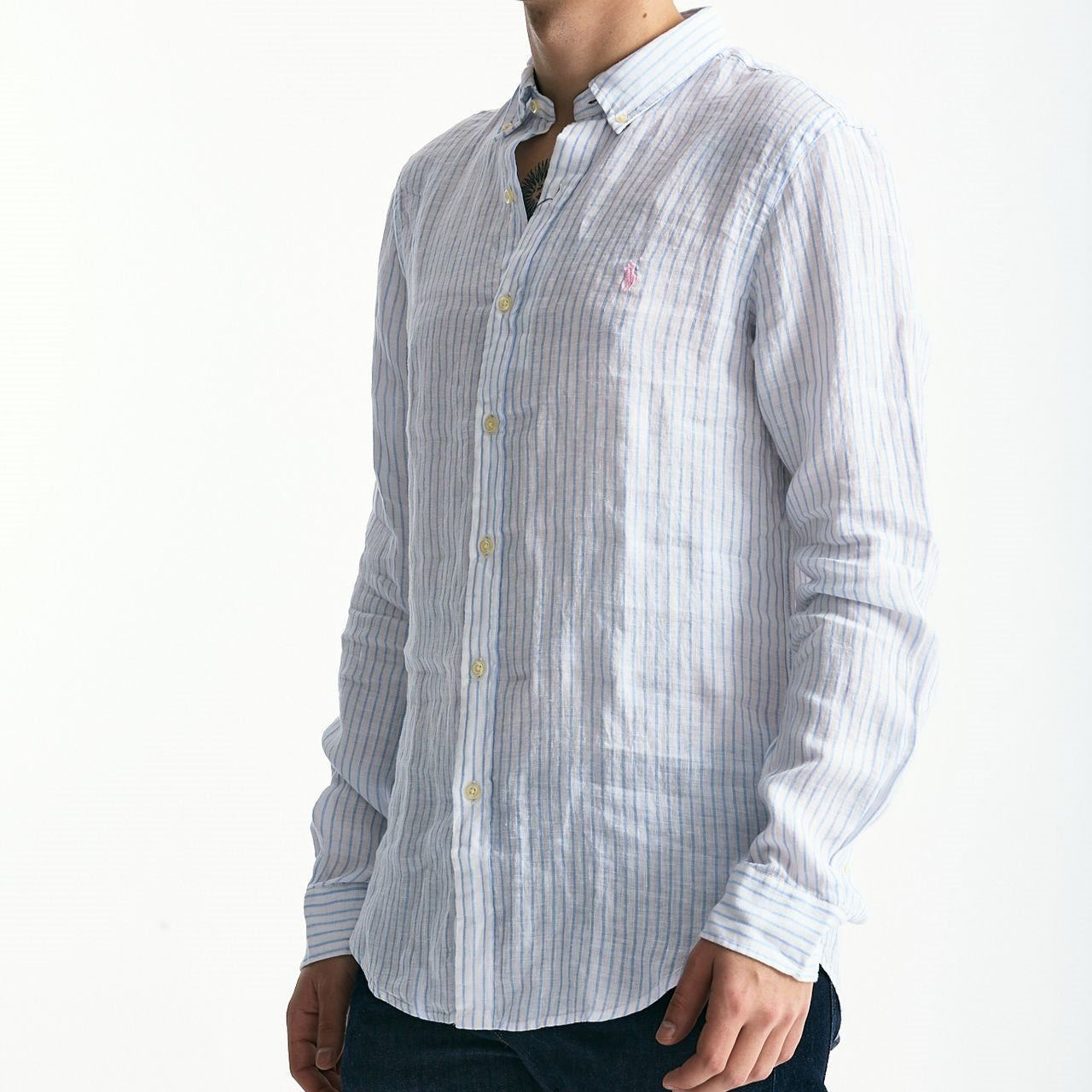 Camicia in lino rigata men Polo ralph lauren - 6