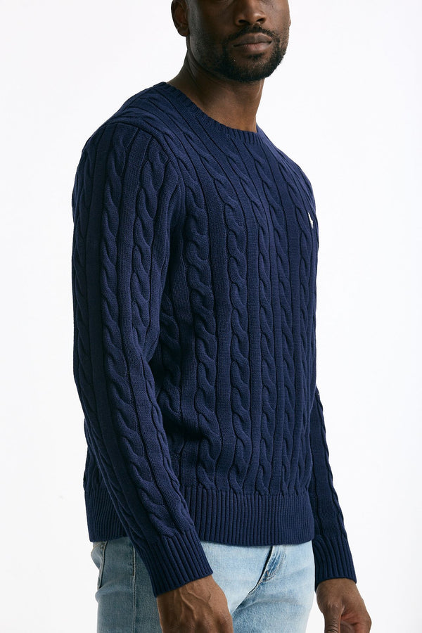 Maglia in cotone blu men Polo ralph lauren