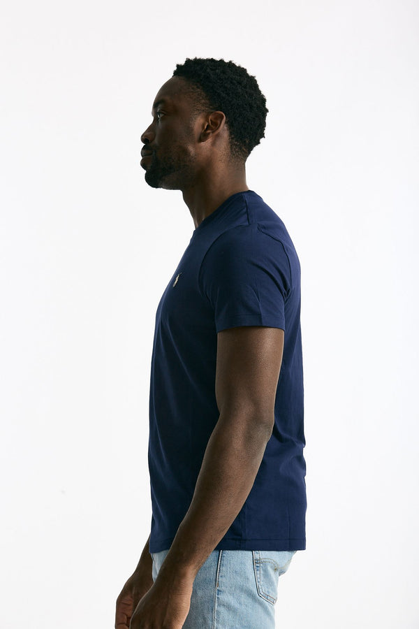 T-shirt Custom Slim-Fit in cotone blu men Polo ralph lauren