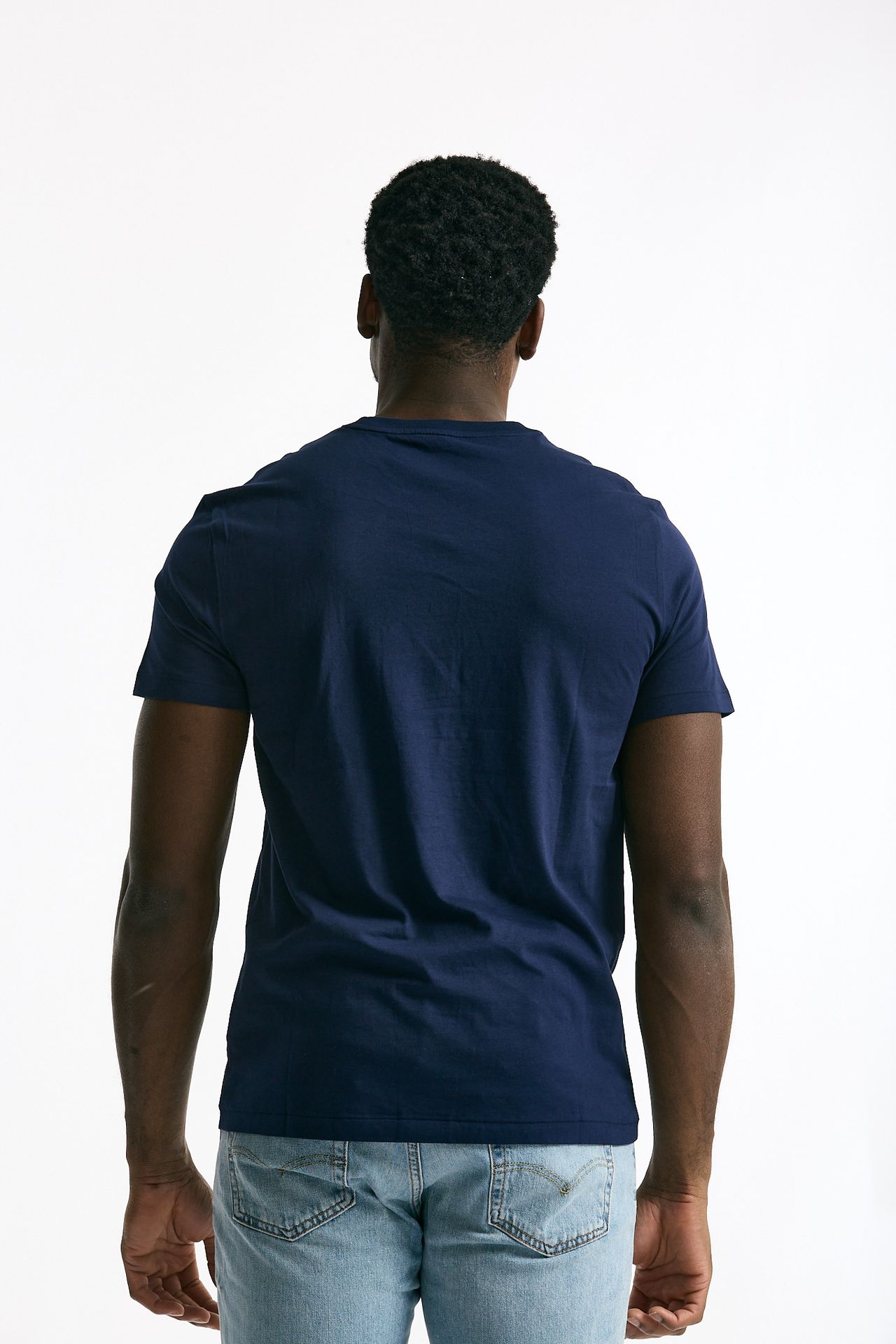 T-shirt Custom Slim-Fit in cotone blu men Polo ralph lauren - 3