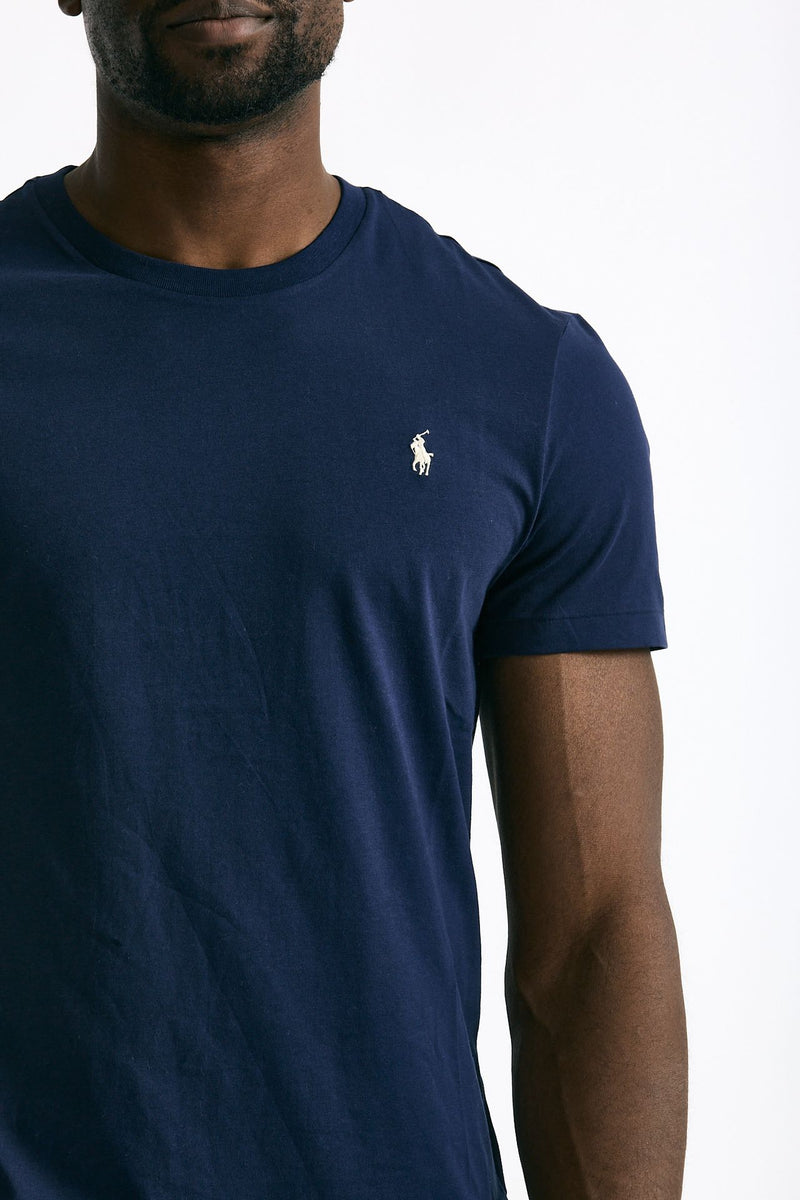 T-shirt Custom Slim-Fit in cotone blu men Polo ralph lauren - 5