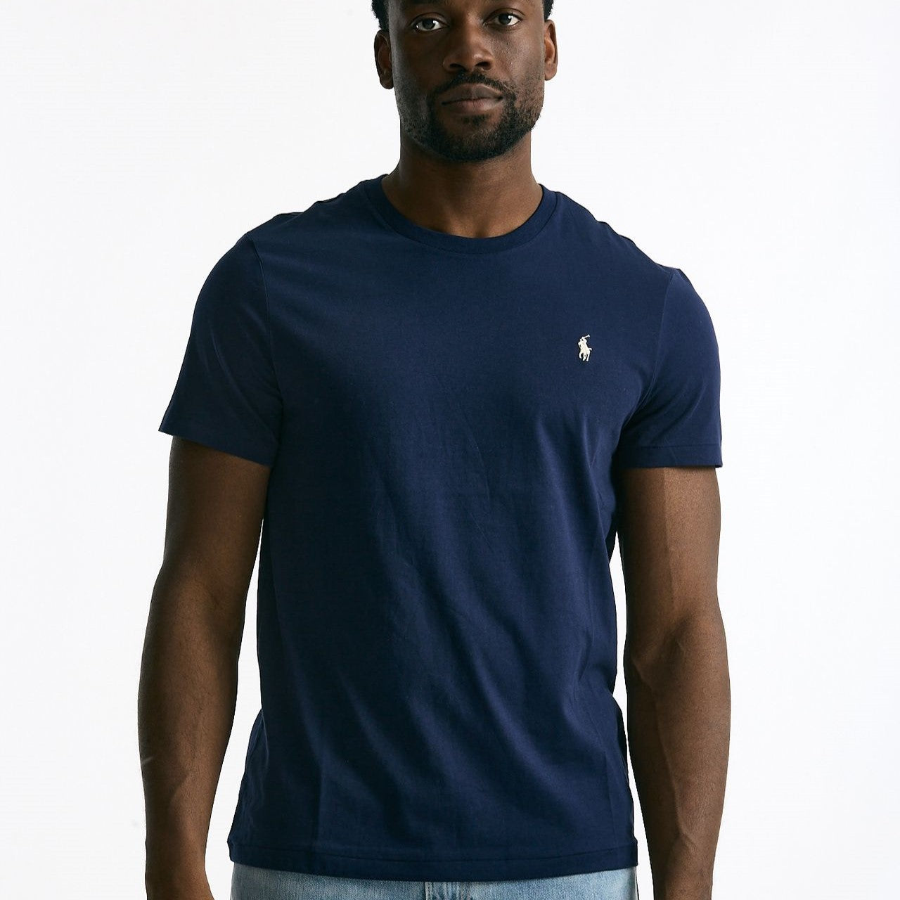 T-shirt Custom Slim-Fit in cotone blu men Polo ralph lauren - 6