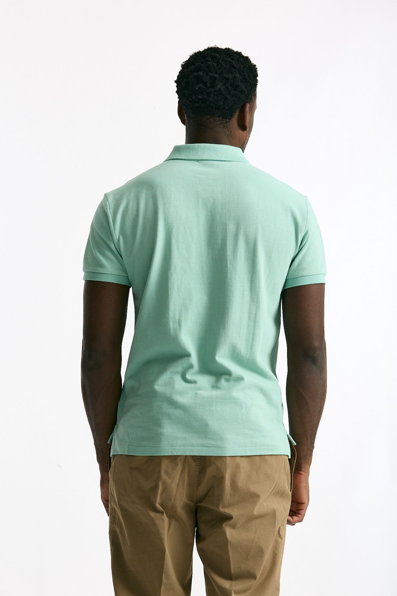 Polo in cotone piquet verde acqua men Polo ralph lauren - 3