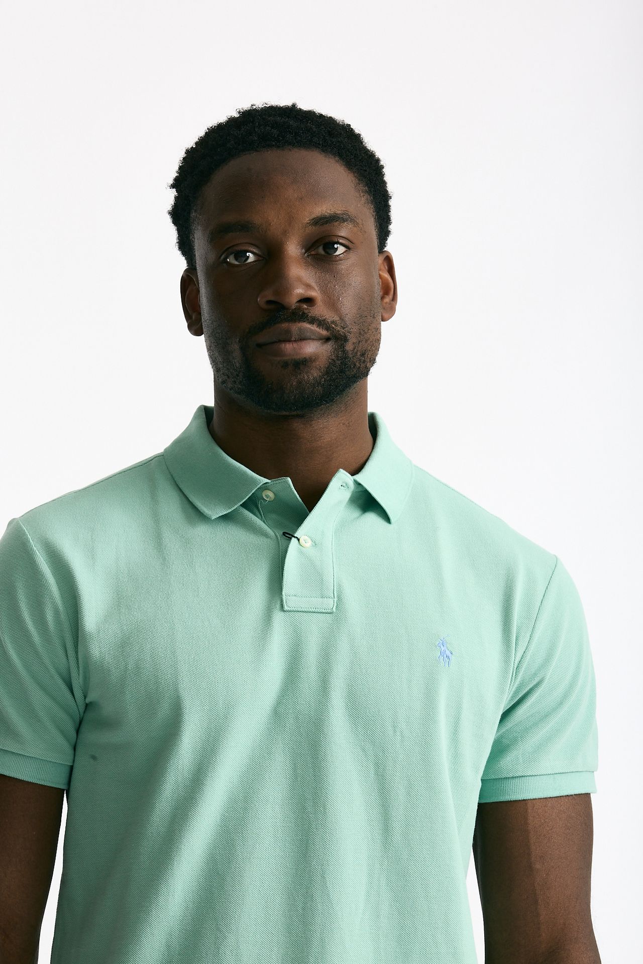 Polo in cotone piquet verde acqua men Polo ralph lauren - 5