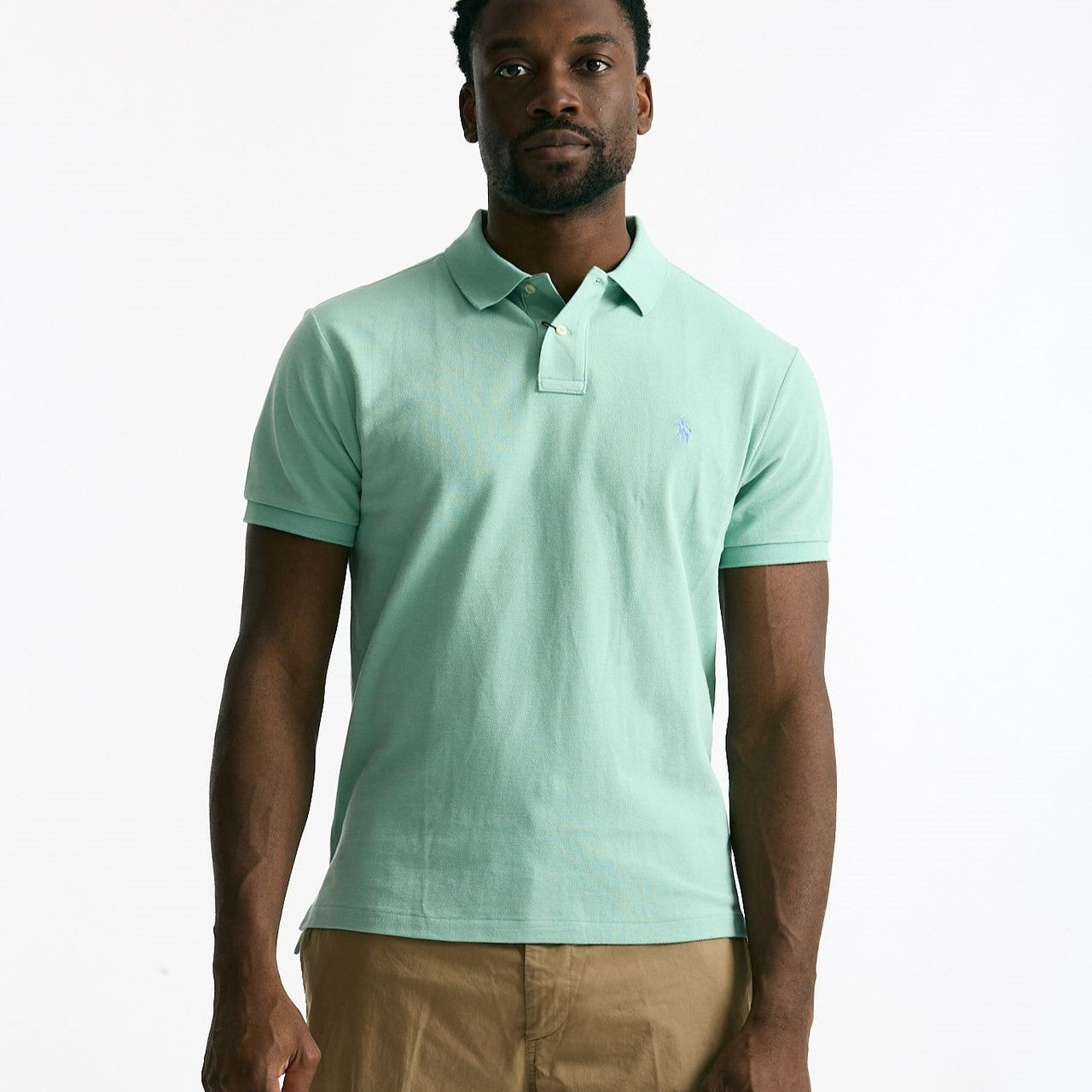Polo in cotone piquet verde acqua men Polo ralph lauren - 6