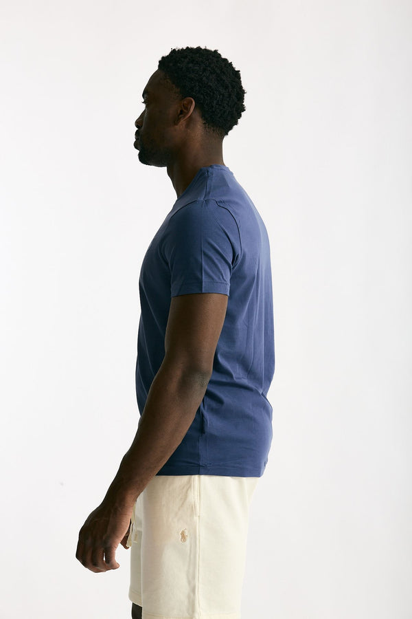 T-shirt in cotone blu chiaro men Polo ralph lauren