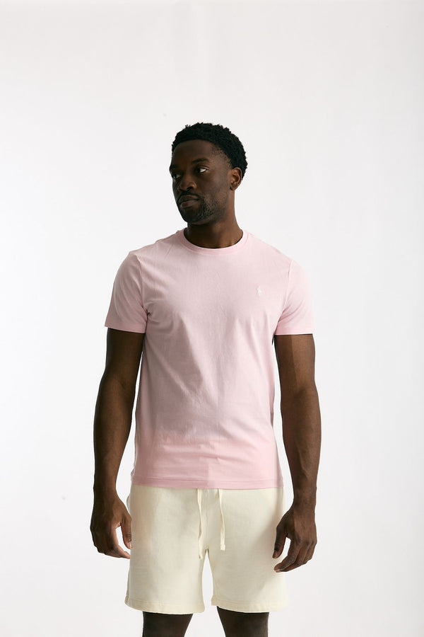 T-shirt in cotone rosa men Polo ralph lauren