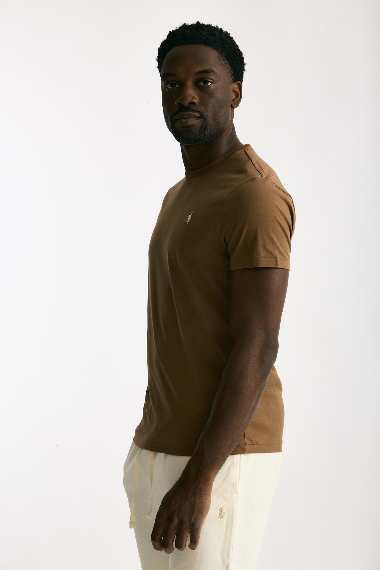 T-shirt in cotone marrone chiaro men Polo ralph lauren - 3