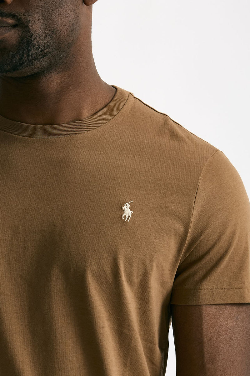 T-shirt in cotone marrone chiaro men Polo ralph lauren - 5