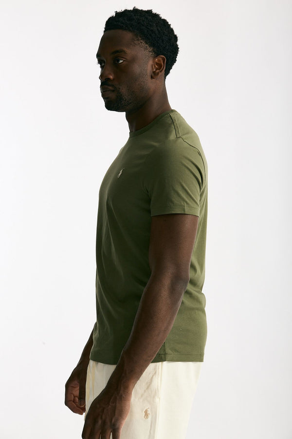 T-shirt in cotone militare men Polo ralph lauren