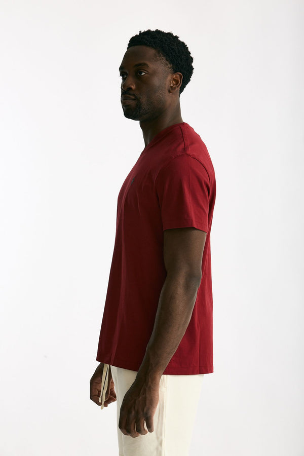 T-shirt in cotone rosso men Polo ralph lauren