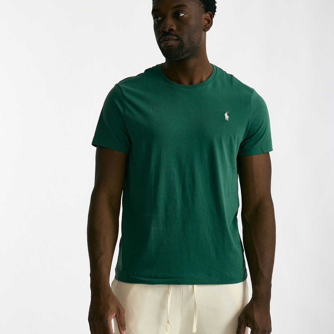 T-shirt in cotone verde smeraldo men Polo ralph lauren - 6