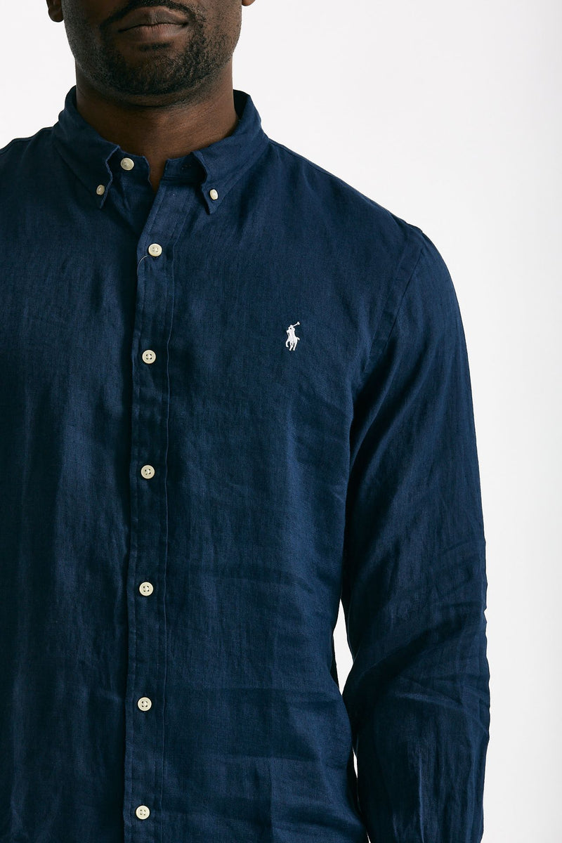 Camicia in lino blu men Polo ralph lauren - 5