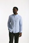 Camicia in lino bianco e azzurro men Polo ralph lauren - 1