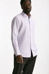 Camicia in lino bianco e lilla men Polo ralph lauren - 4