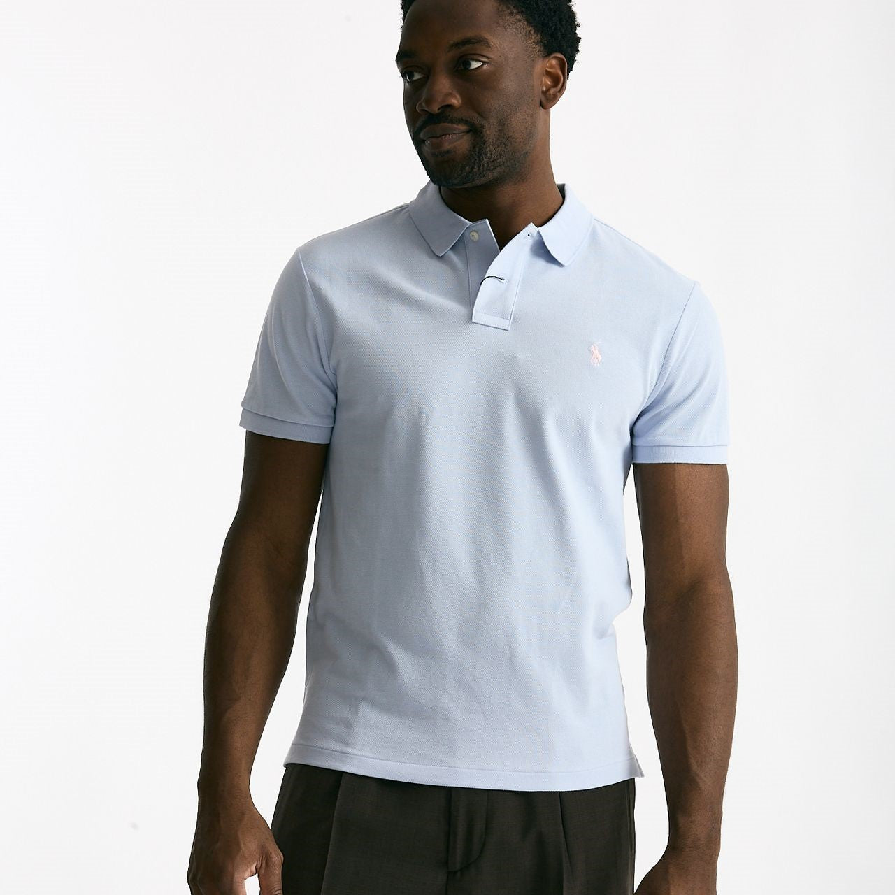 Polo in cotone piquet azzurro men Polo ralph lauren - 6