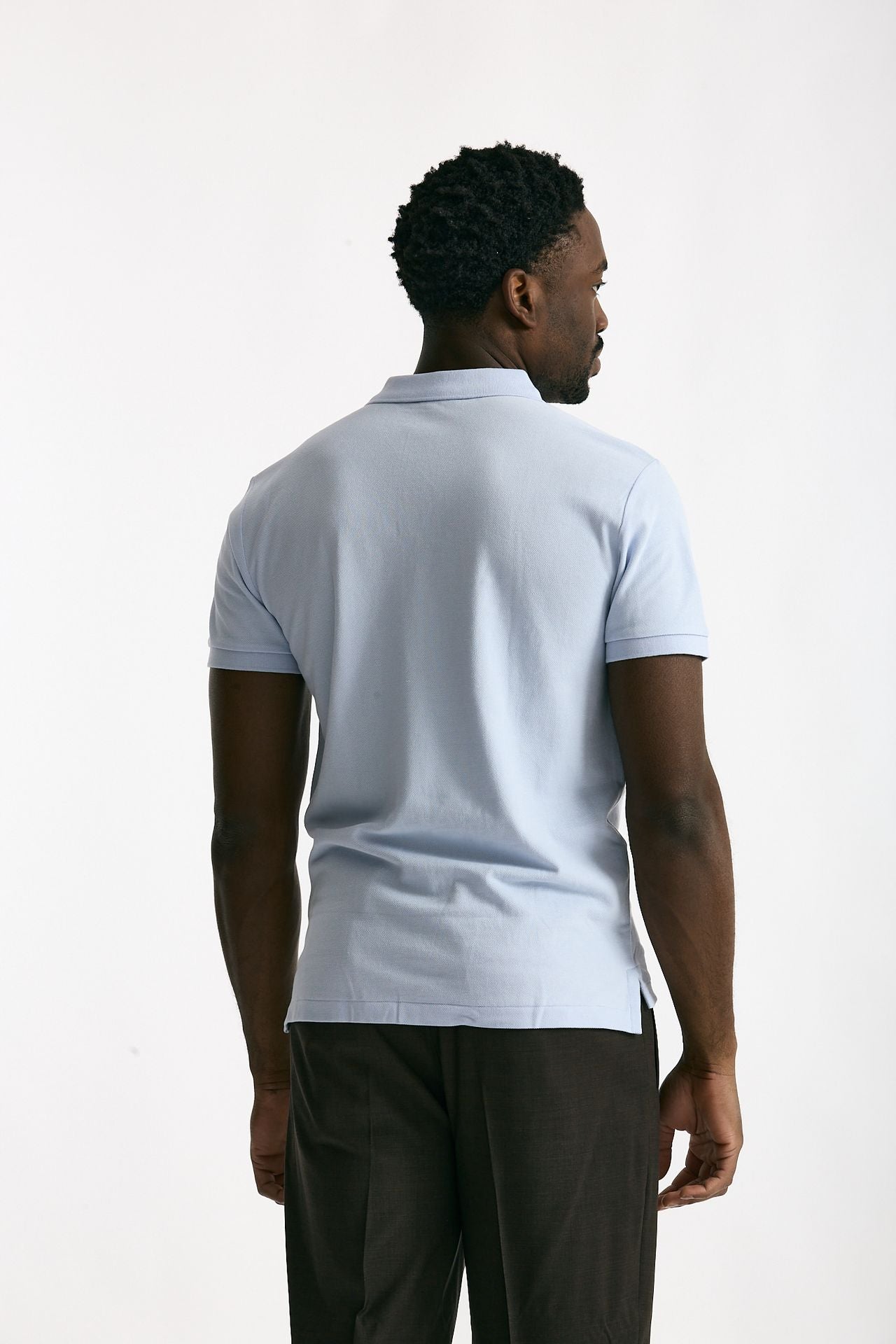 Polo in cotone piquet azzurro men Polo ralph lauren - 4