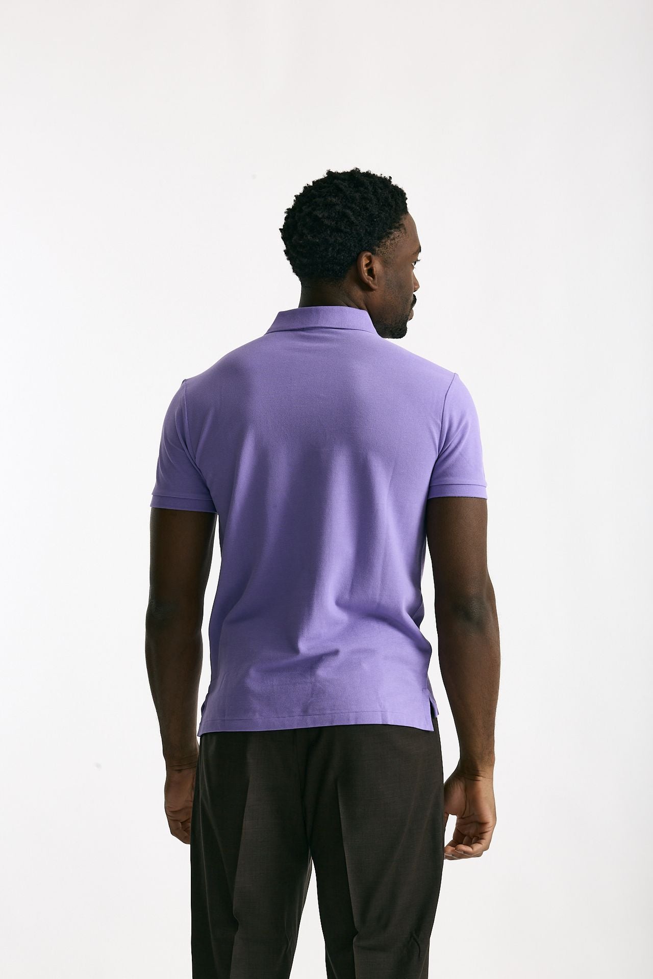Polo in cotone piquet viola chiaro men Polo ralph lauren - 2