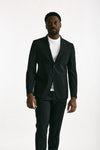 Abito monopetto nero Lana stretch men Santaniello - 8