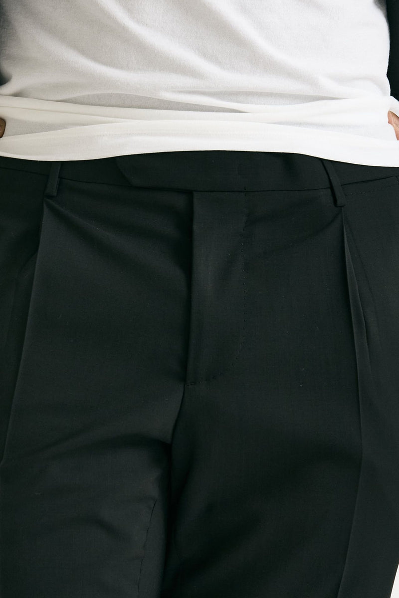 Abito monopetto nero Lana stretch men Santaniello - 9