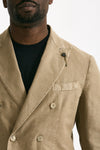 Abito doppiopetto beige Cotone e lino lavato men Santaniello - 5